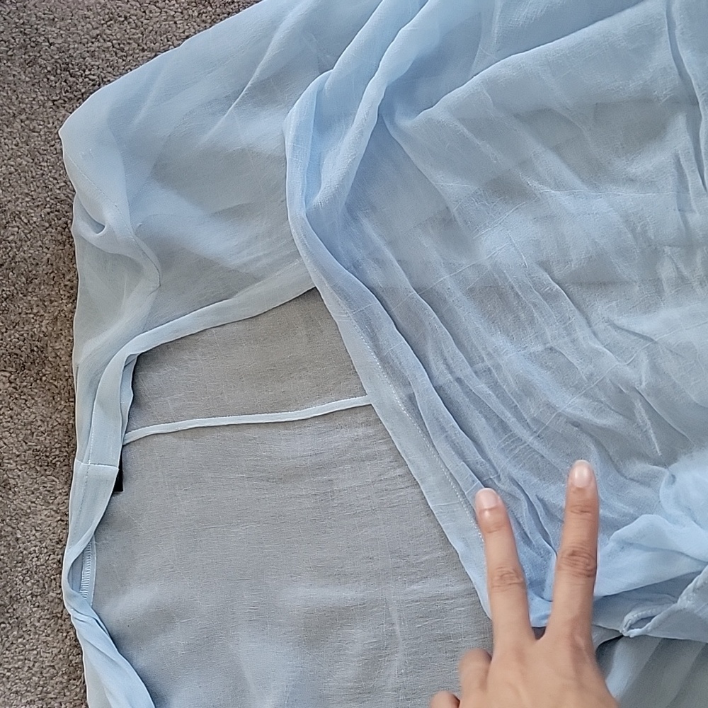 Dkny jeans semi sheer top - Picture 3 of 3